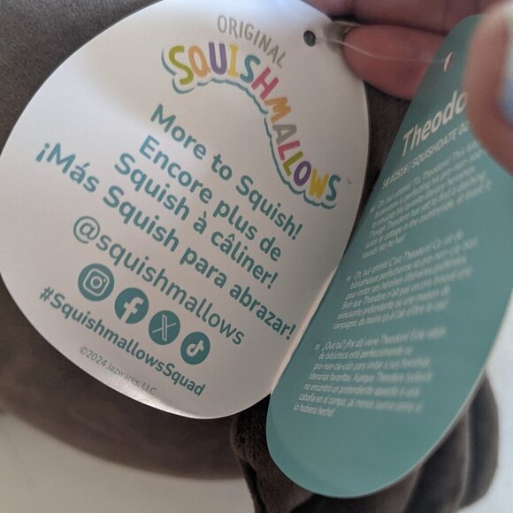 NWT HTF 8" Theodore Roadrunner Squishmallows Brown Bird Crest Plushie Animal NEW - Picture 7 of 8